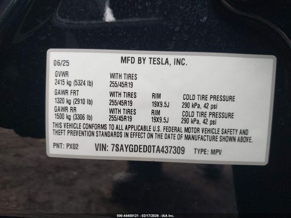 2026 TESLA MODEL Y