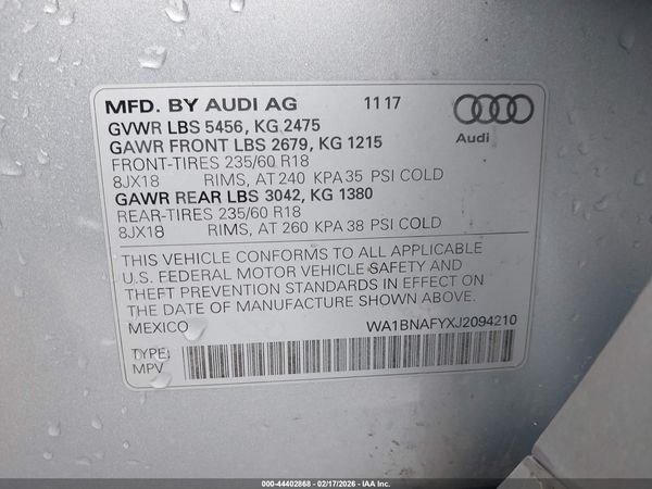 2018 AUDI Q5