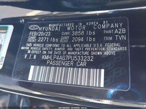 2023 HYUNDAI ELANTRA LIMITED