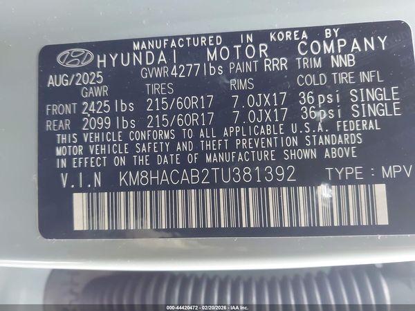 2026 HYUNDAI KONA SE