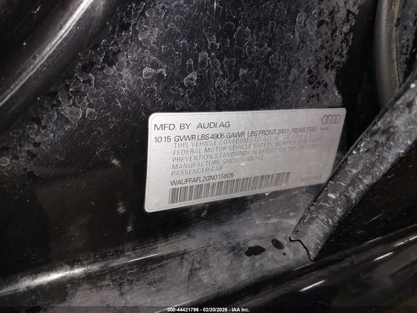 2016 AUDI A4 2.0T PREMIUM