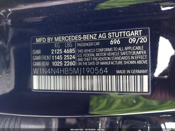 2021 MERCEDES-BENZ GLA 250 4MATIC