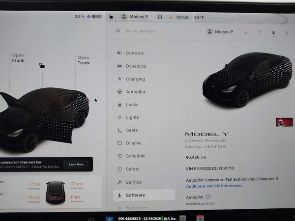 2020 TESLA MODEL Y