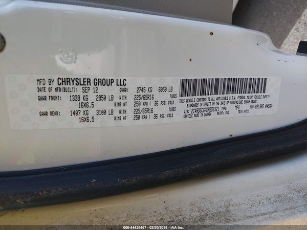 2013 DODGE GRAND CARAVAN SXT — I9