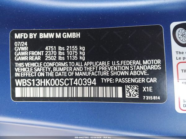 2025 BMW M4