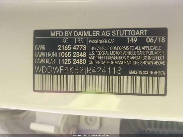2018 MERCEDES-BENZ C 300 4MATIC
