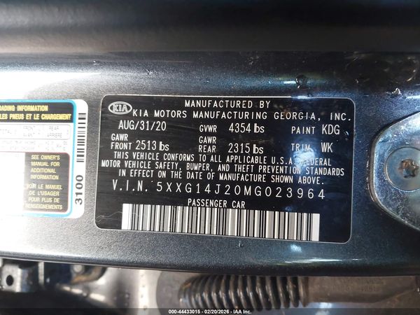 2021 KIA K5 LXS