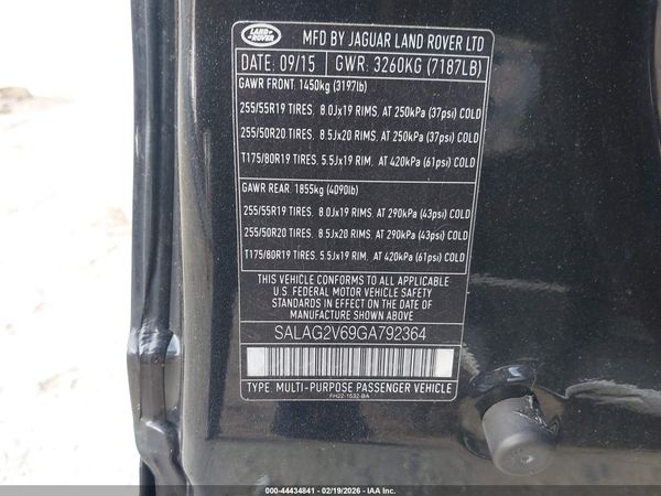 2016 LAND ROVER LR4 HSE