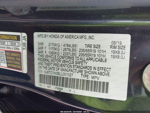 2020 ACURA RDX STANDARD