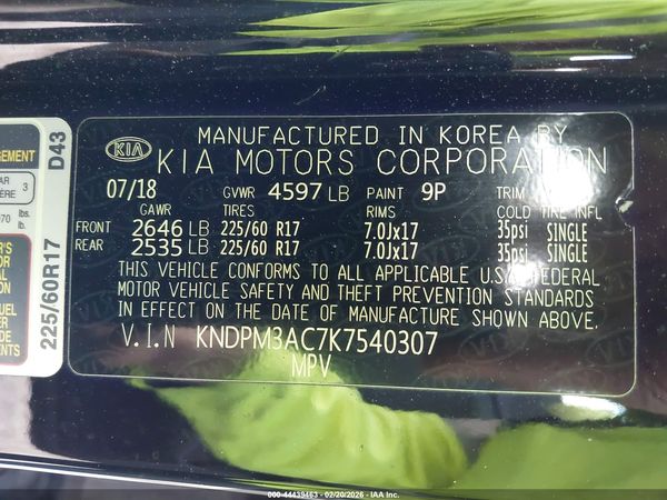 2019 KIA SPORTAGE LX