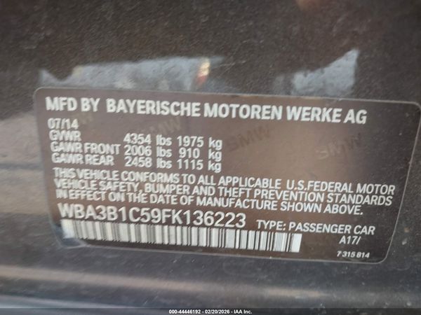 2015 BMW 320I
