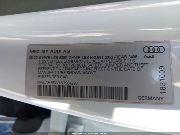 2022 AUDI RS E-TRON GT QUATTRO