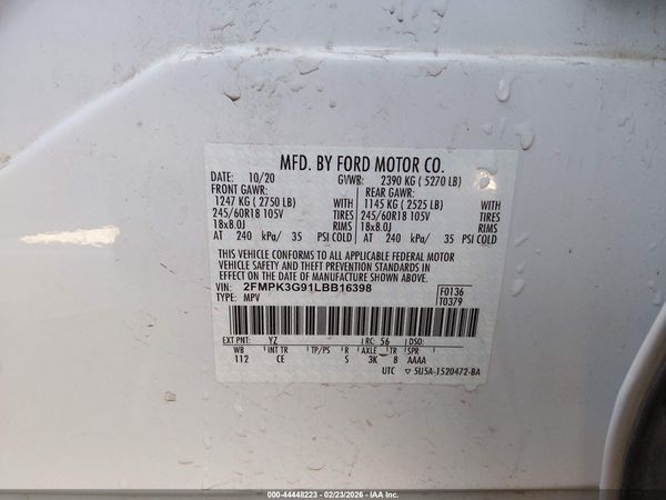 2020 FORD EDGE SE