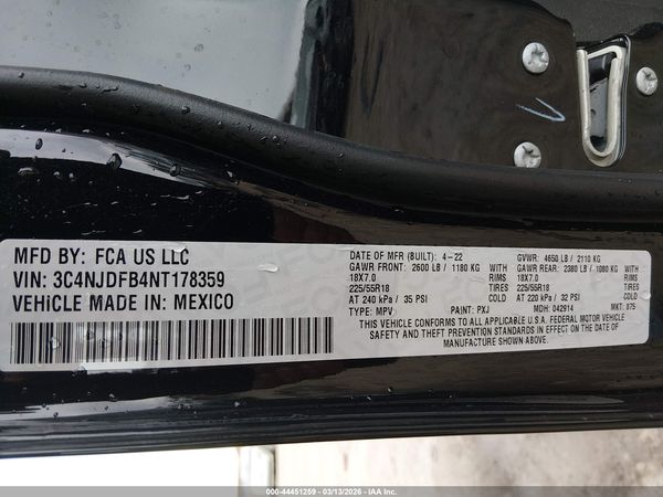 2022 JEEP COMPASS LATITUDE LUX 4X4