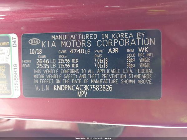 2019 KIA SPORTAGE EX