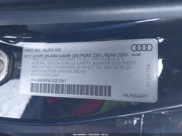 2018 AUDI A3