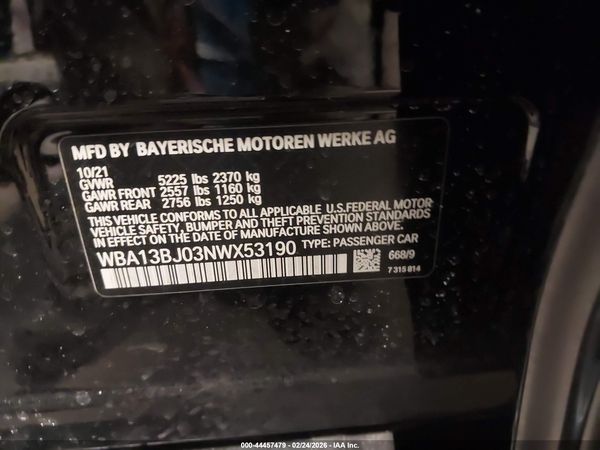 2022 BMW 530 I XDRIVE