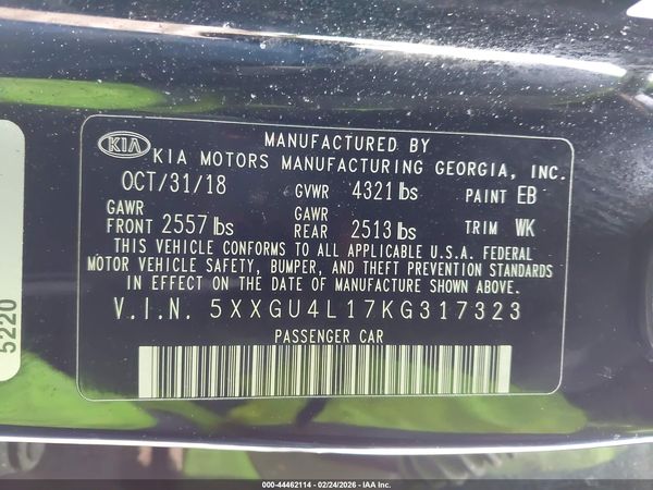 2019 KIA OPTIMA EX