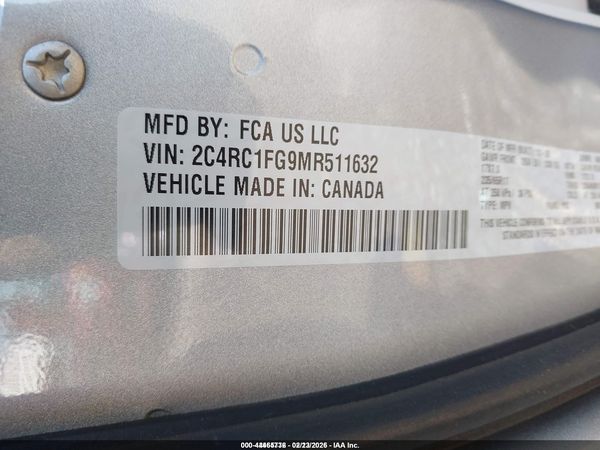 2021 CHRYSLER PACIFICA TOURING