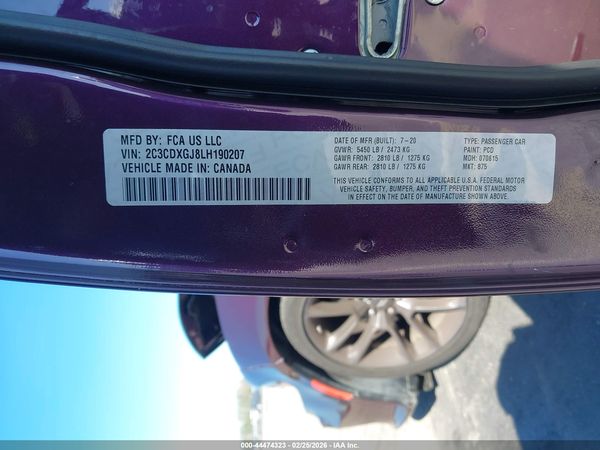 2020 DODGE CHARGER SCAT PACK RWD