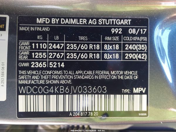 2018 MERCEDES-BENZ GLC 300 4MATIC