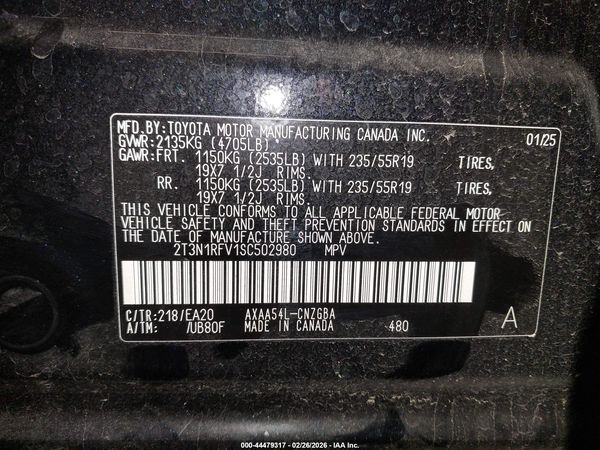 2025 TOYOTA RAV4 LIMITED