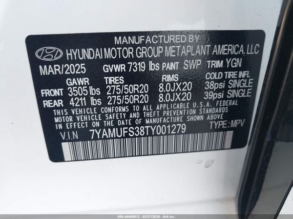 2026 HYUNDAI IONIQ 9 SEL