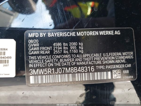 2021 BMW 330I