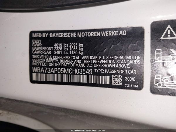 2021 BMW 430I XDRIVE