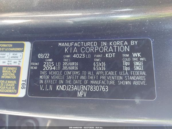 2022 KIA SOUL LX