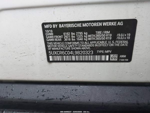 2020 BMW X5 XDRIVE40I