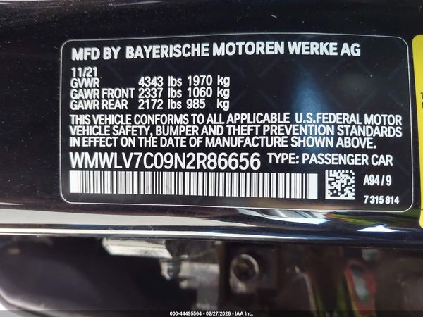 2022 MINI CLUBMAN COOPER S