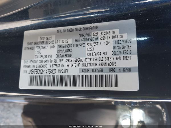 2021 MAZDA CX-5 TOURING