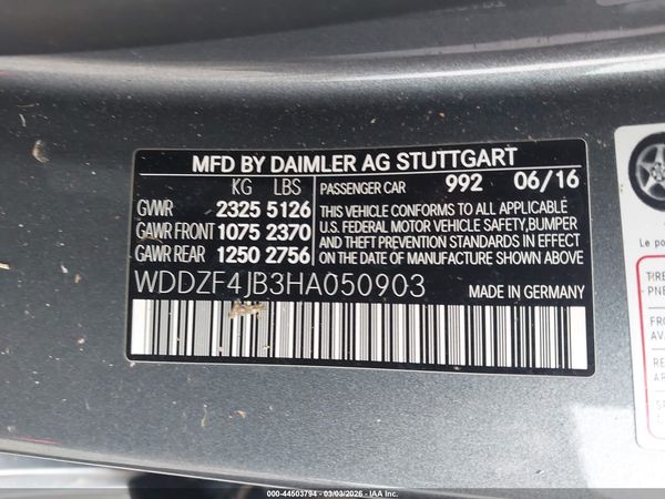 2017 MERCEDES-BENZ E 300 E300
