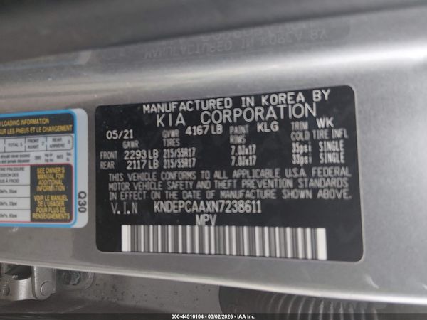 2022 KIA SELTOS LX