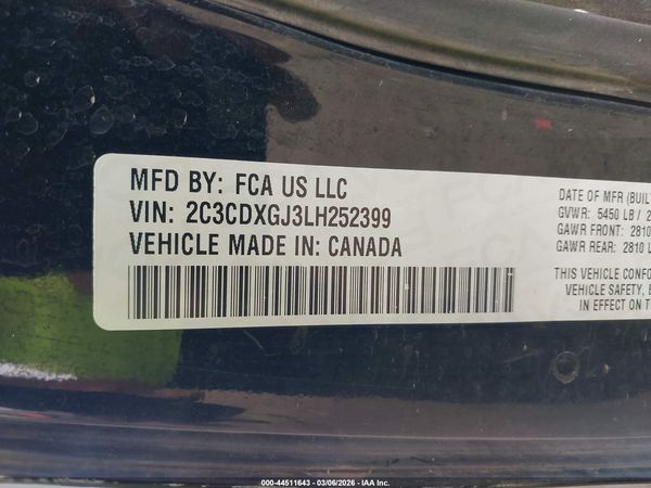 2020 DODGE CHARGER SCAT PACK RWD