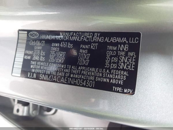 2022 HYUNDAI TUCSON SE