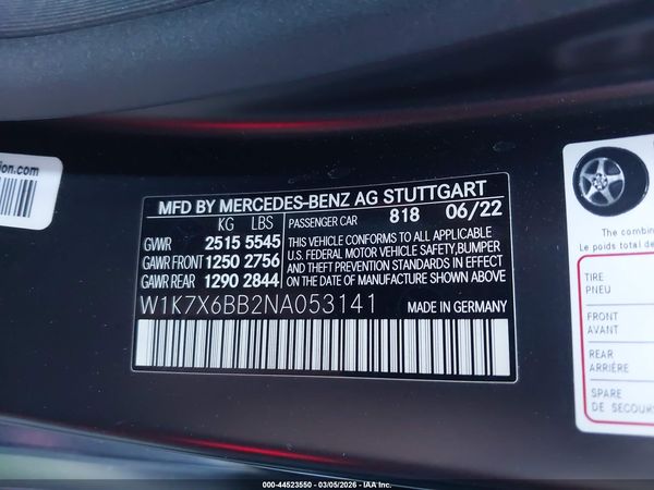 2022 MERCEDES-BENZ AMG GT 53 4-DOOR COUPE AMG GT53