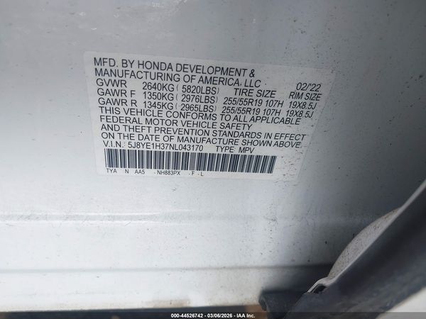 2022 ACURA MDX STANDARD