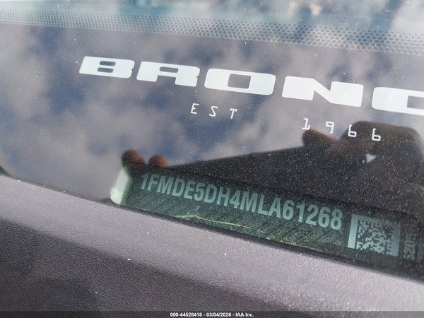 2021 FORD BRONCO OUTER BANKS