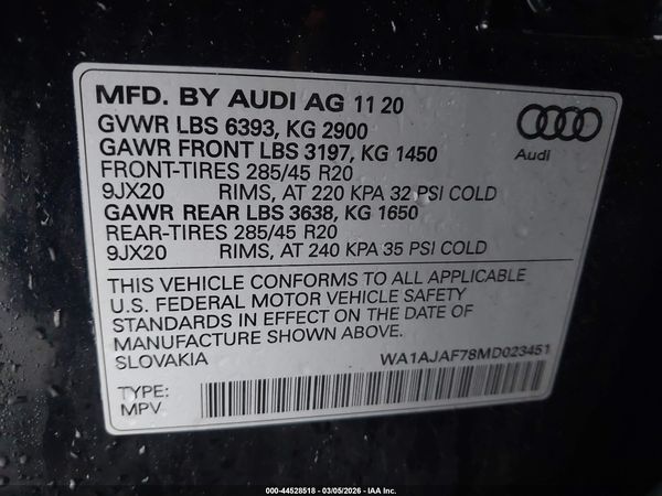2021 AUDI Q7
