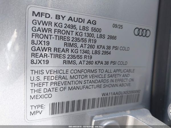 2025 AUDI ALL-NEW Q5