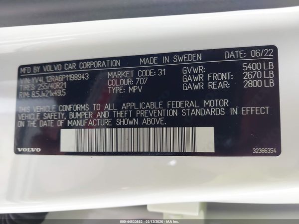 2023 VOLVO XC60 B5 ULTIMATE BRIGHT THEME