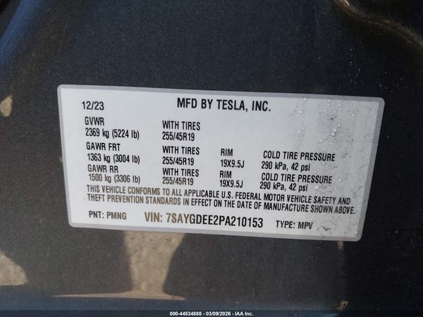2023 TESLA MODEL Y