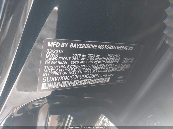 2015 BMW X3 XDRIVE28I