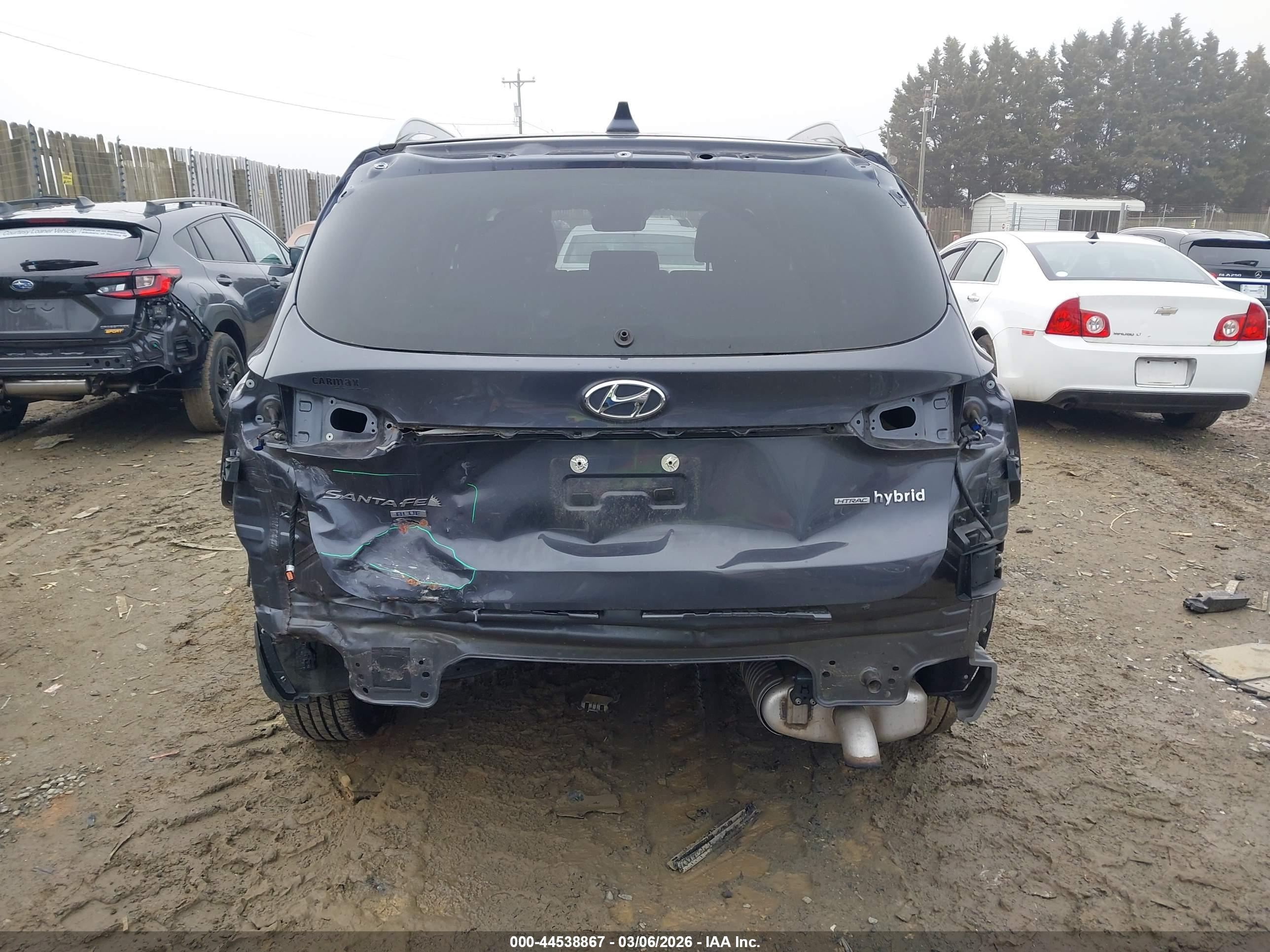 2022 HYUNDAI SANTA FE HYBRID BLUE