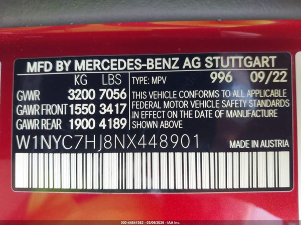 2022 MERCEDES-BENZ AMG G 63 4MATIC