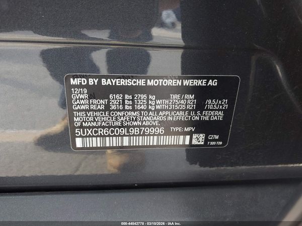 2020 BMW X5 XDRIVE40I
