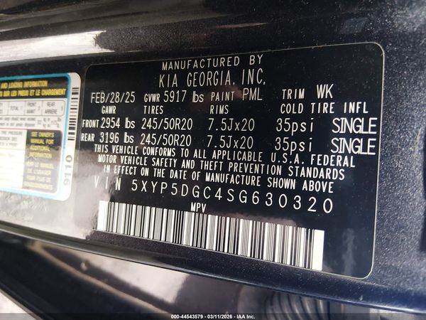 2025 KIA TELLURIDE SX X-LINE