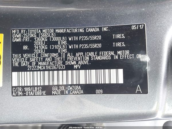 2017 LEXUS RX 350